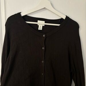 H&M Brown Button-Front Long Sleeve Shirt